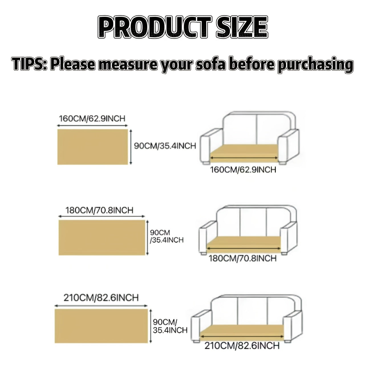 1pc Thick Plush Winter Chaise Sofa Cushion | Full Coverage, Non-Slip, Stretch Base, Soft, Warm, Machine Washable, Multi-Color, Modern Easy, Multi-Use for Living Room and Bedroom, Home Decor