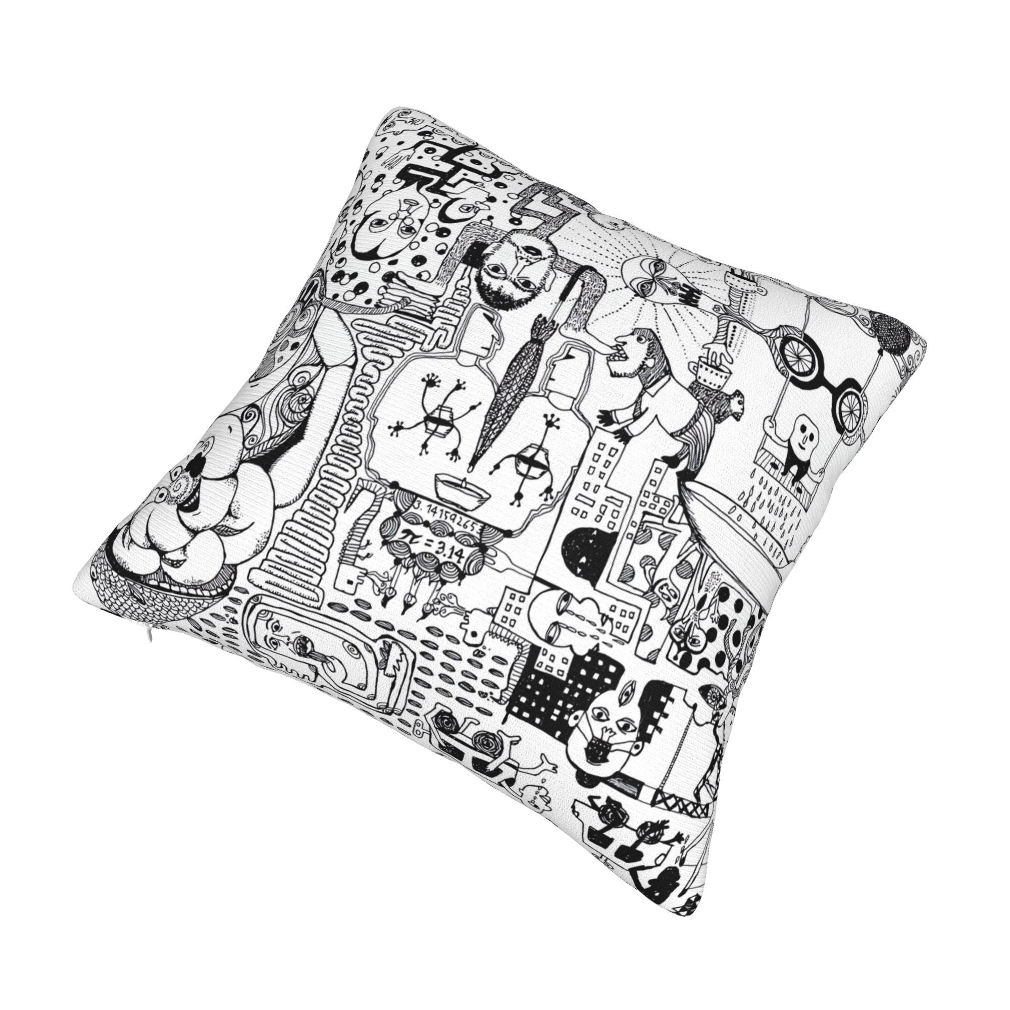 Glassesman Decorative Throw Pillow Covers Set for Sofa Bed or Chair - Double Sided Print - Instantly Add Texture and Style to Your Living Space