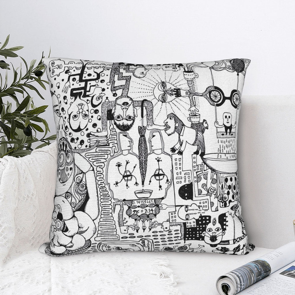 Glassesman Decorative Throw Pillow Covers Set for Sofa Bed or Chair - Double Sided Print - Instantly Add Texture and Style to Your Living Space