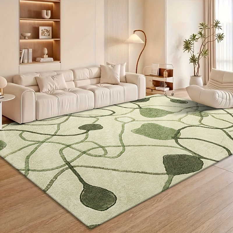 One Piece of a Large Greek Key Area Rug Suitable for Living Rooms, Featuring a Soft Carpet with a Modern Abstract Design That Is, Making It Ideal for Families. Perfect for Enhancing The Decor of Living Rooms, Bedrooms, And Dining Areas.