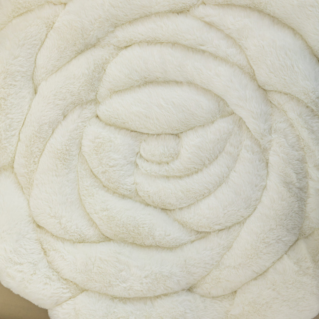 1pc Flower Plush Ins Style Thickened Cushion Bay Window Cushion Sofa Cushion