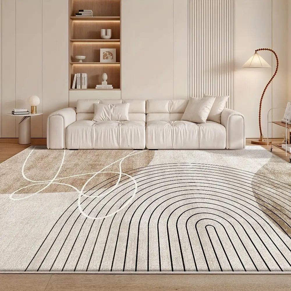 Vintage Carpet Suitable for Living Room & Bedroom - Soft Rug with Adhesive Pile, Machine-Washable, Jumbo Sizes for Floors & Area Coverage