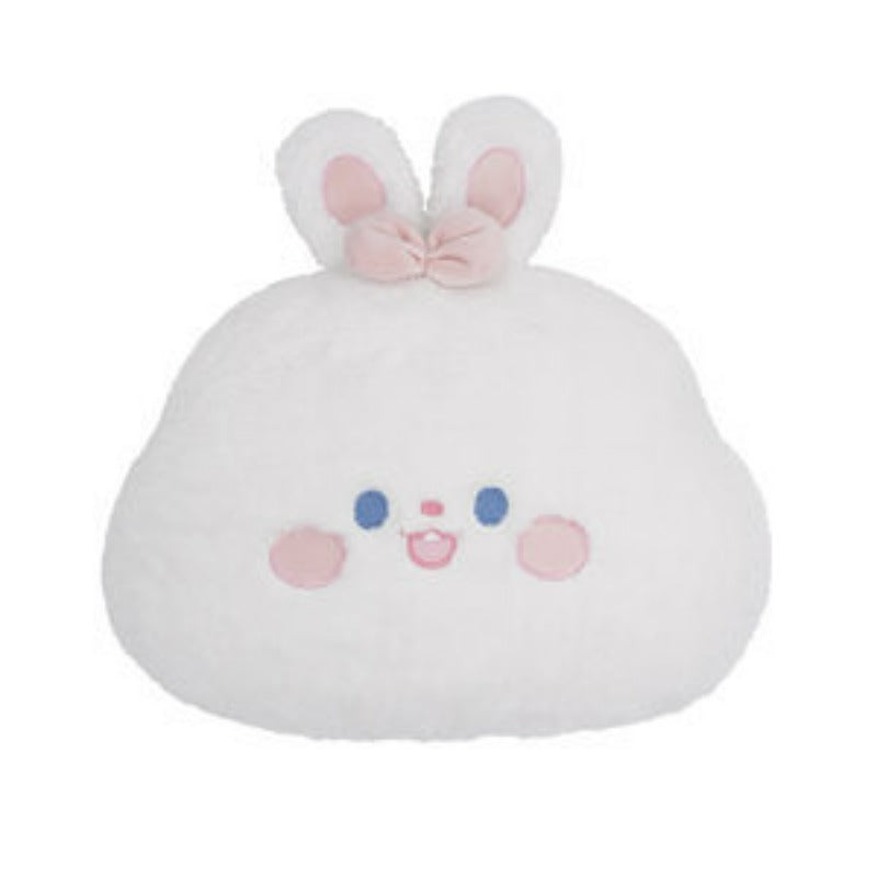 Plush 3D Bunny Throw Pillow - Cute Lumbar Cushion with Soft Polypropylene Filling, Multicolor Kinds for Sofa Bed Chair, Contemporary Decor & Cozy Living Room\u002FOffice Accent, Year-Round Use (Hand Wash Only) -