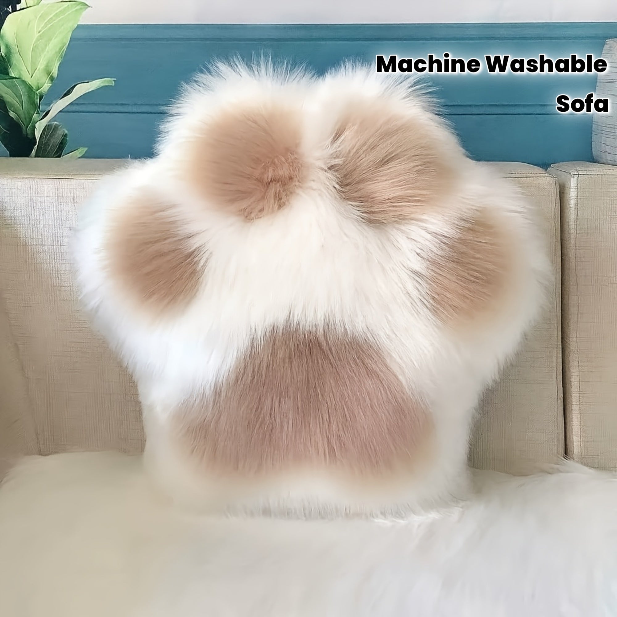 Cute Instagrammable Sofa Cushion - Washable Decorative Suitable for - Use, Machine-Washable Soft with Zipper Closure, Fits Modern & Sofas, Decor Accent
