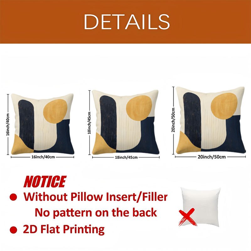 2pcs Round And Rectangular Cushions in Mixed Colors Are Suitable for Sofas, Headboards, And Other Settings. They Can Be Used As Sofa Pillows to Enhance Comfort Or As Decorative Cushions to Accentuate The Space. Size: 18*18 Inches