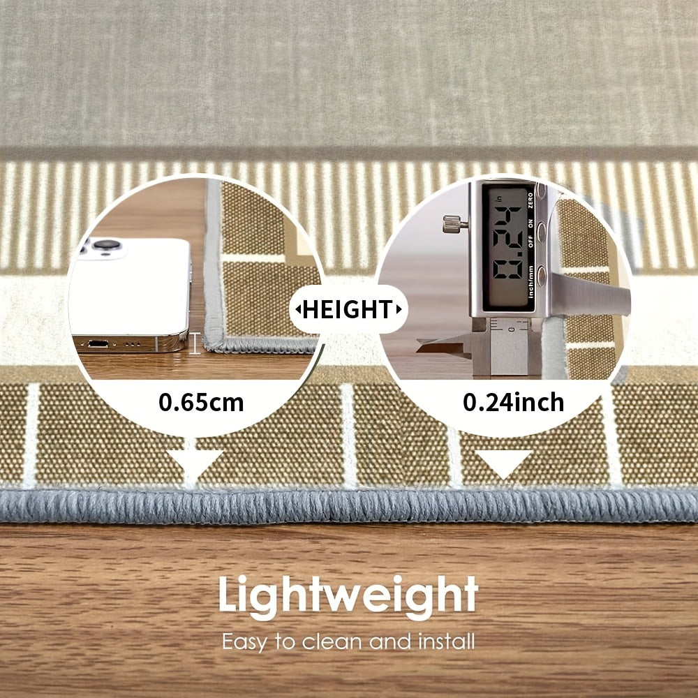 Velvet Living Room Carpet - Floral Washable Modern Carpet Modern Minimalist Floor Soft Fluffy Easy to Care for Choose Exquisite Soft Carpet to Start a Warm