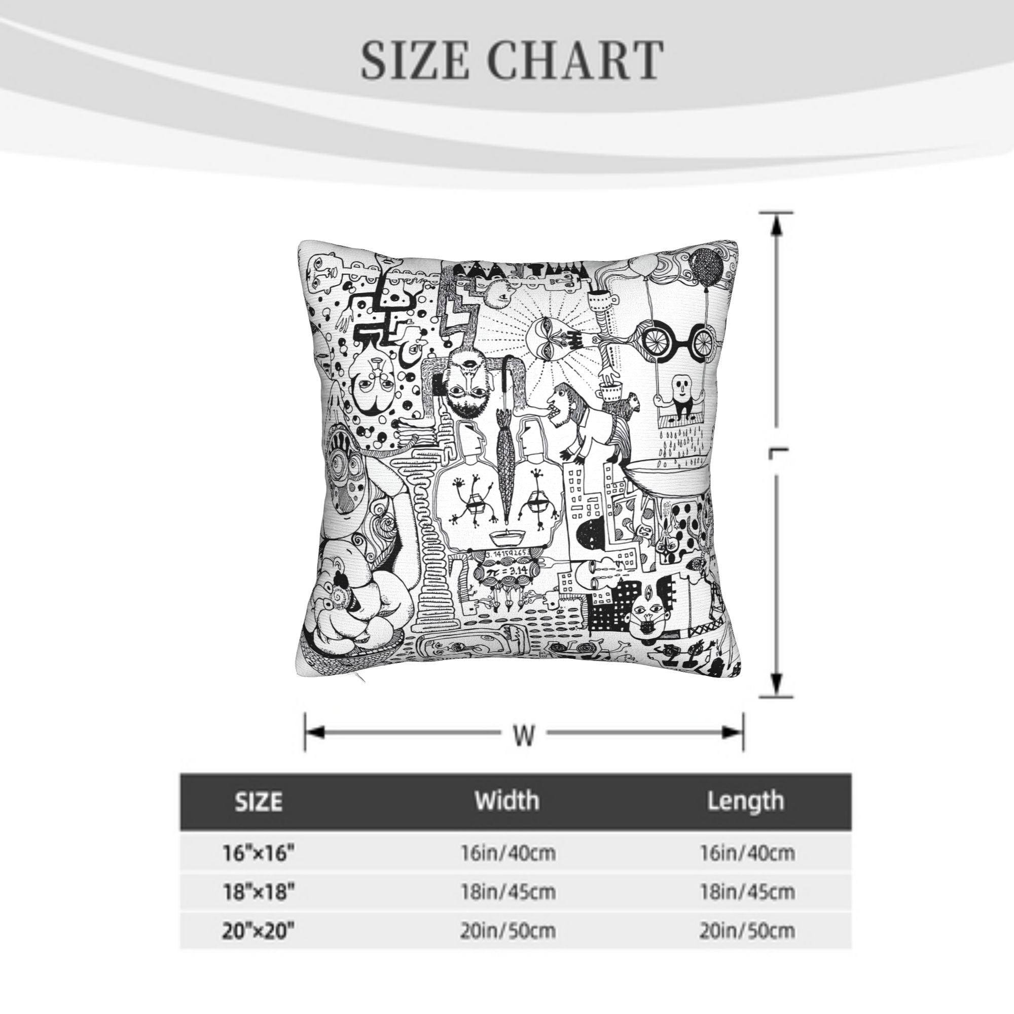 Glassesman Decorative Throw Pillow Covers Set for Sofa Bed or Chair - Double Sided Print - Instantly Add Texture and Style to Your Living Space