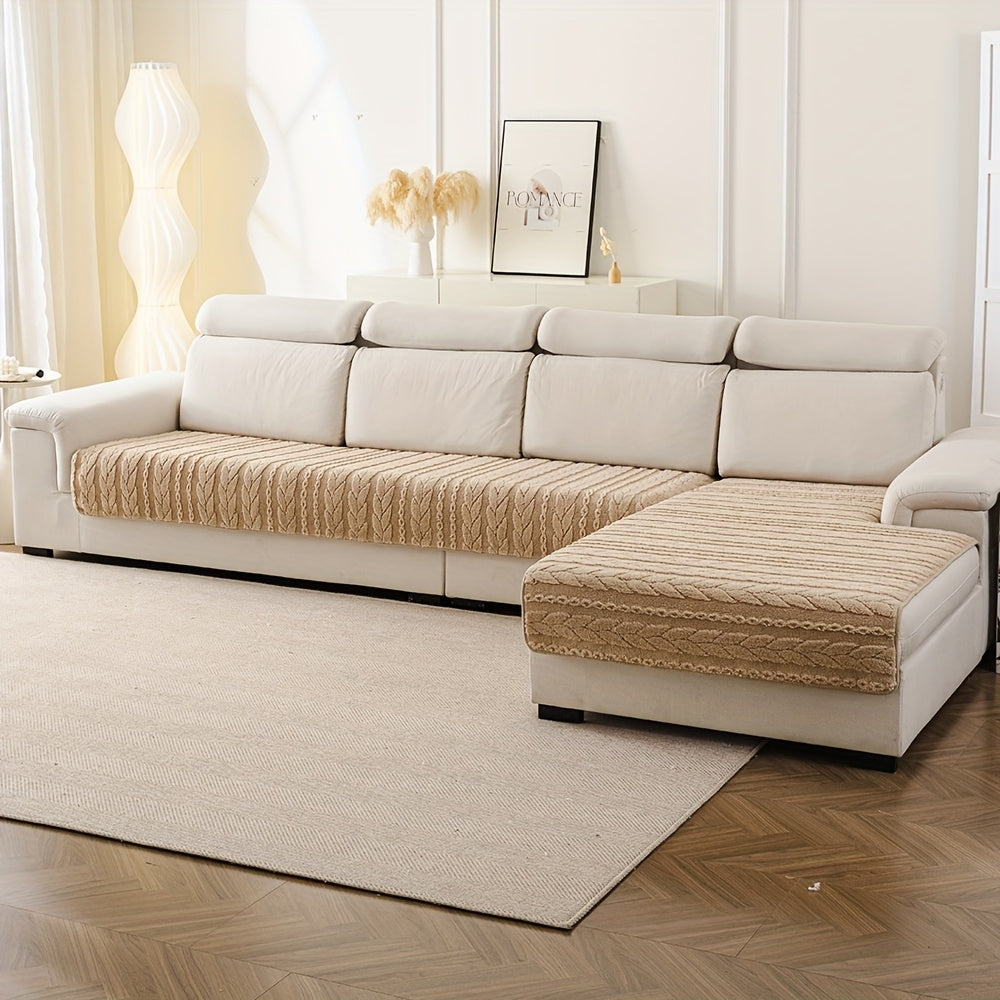 Enable  2pcs of Mailu Sofa Cushions, 2025 New All-Season Polyster Sofa Cushions, Non-Slip, Anti-Cat Scratch, Dust-Proof And Breathable, Easy Modern Style Washable Sofa Cushions