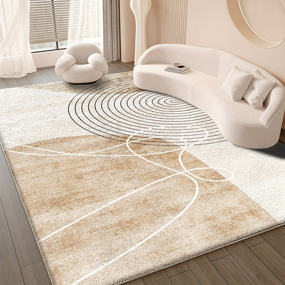 Vintage Carpet Suitable for Living Room & Bedroom - Soft Rug with Adhesive Pile, Machine-Washable, Jumbo Sizes for Floors & Area Coverage