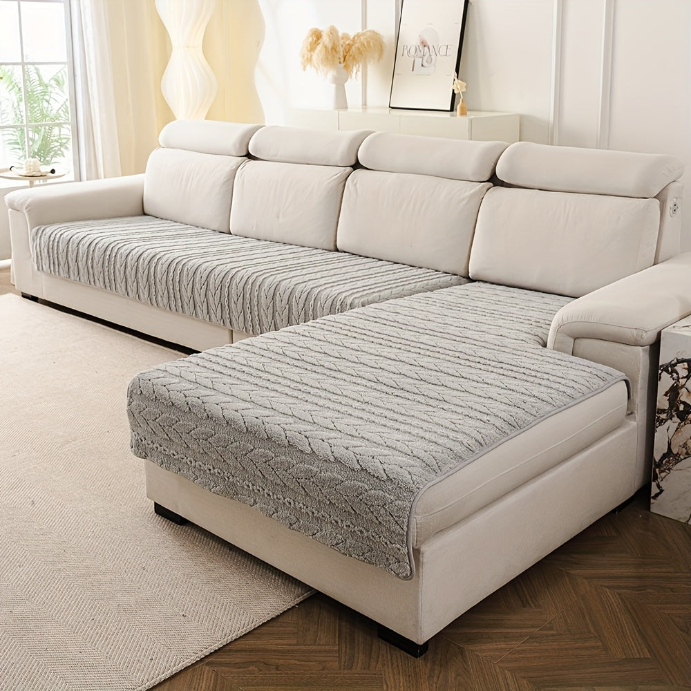 Enable  2pcs of Mailu Sofa Cushions, 2025 New All-Season Polyster Sofa Cushions, Non-Slip, Anti-Cat Scratch, Dust-Proof And Breathable, Easy Modern Style Washable Sofa Cushions