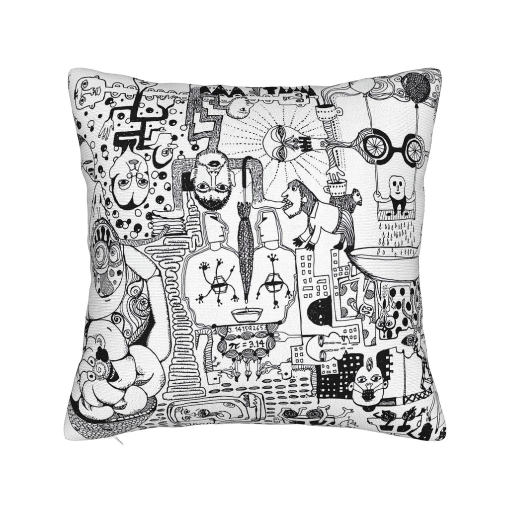 Glassesman Decorative Throw Pillow Covers Set for Sofa Bed or Chair - Double Sided Print - Instantly Add Texture and Style to Your Living Space