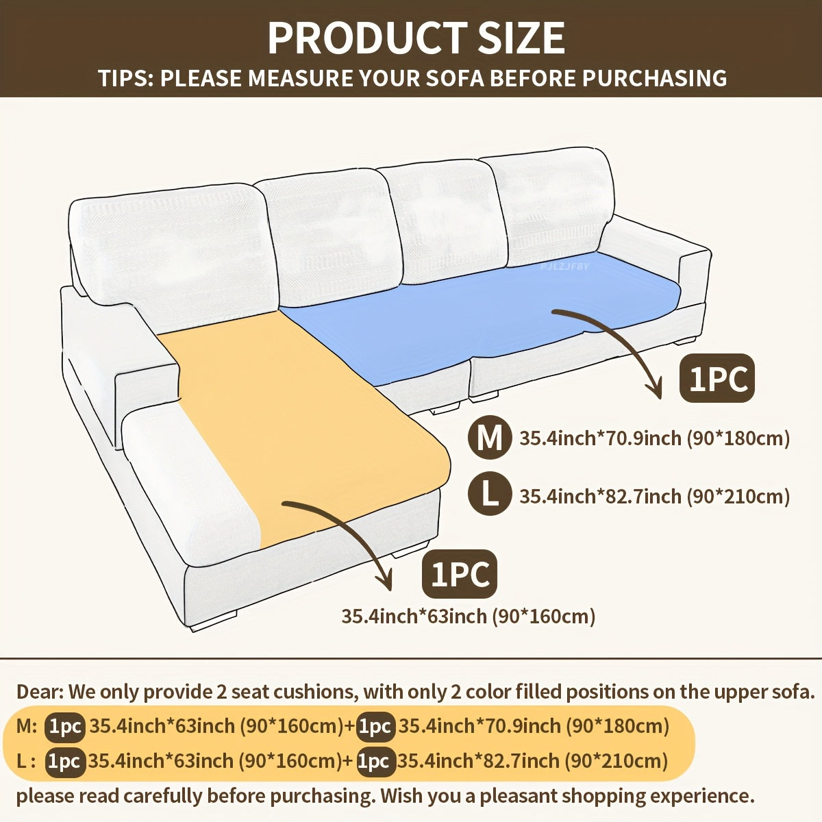 Set of 2 Plush Sofa Cushions for Autumn And Winter, Made of Fleece Fabric, Featuring Quilted Craftsmanship, Thick And Soft Plush for Excellent Warmth, Designed for Corner Sofas, Pet-Friendly, Washable, Perfect for Home Living Room Decor