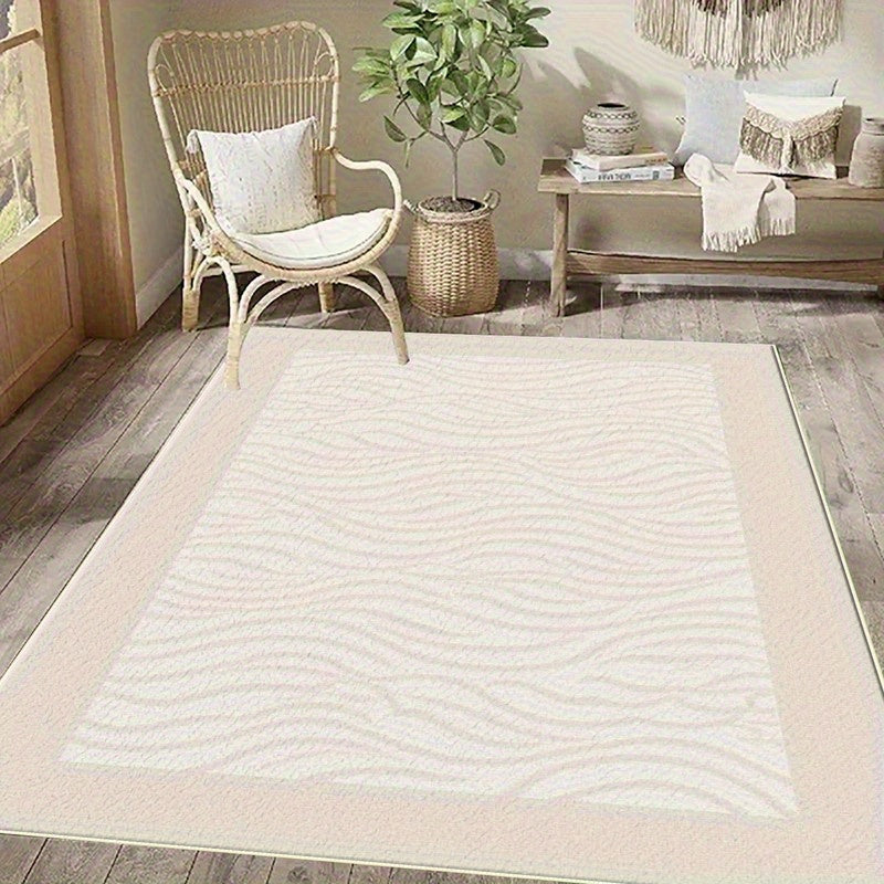 A Wave-Patterned Carpet, Featuring Local Characteristics, Lightweight, Easy to Wash And Clean, Perfect As a Holiday Gift, Suitable for Decorating Living Rooms, Bedrooms, Dining Rooms, Offices, Balconies, And Other Spaces