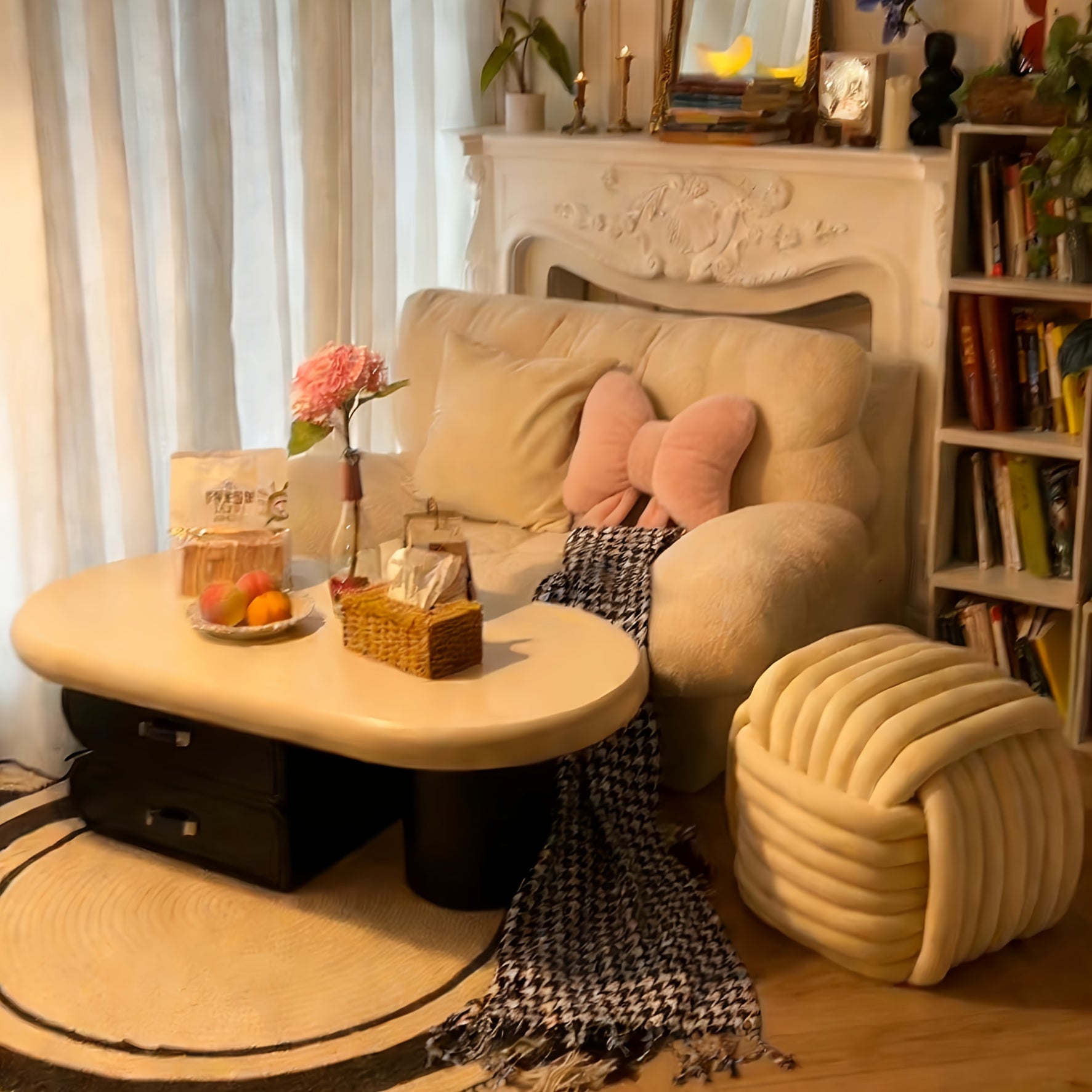 Adorable Bow Pillow Soft, Skin-Friendly, Machine\u002FHand Washable Cushion Pink & White Dual-Color Options Sweetheart Pillow for Bedroom & Sofa Decorative Cushion Perfect Holiday Gift Room Soft Furnishing Decor