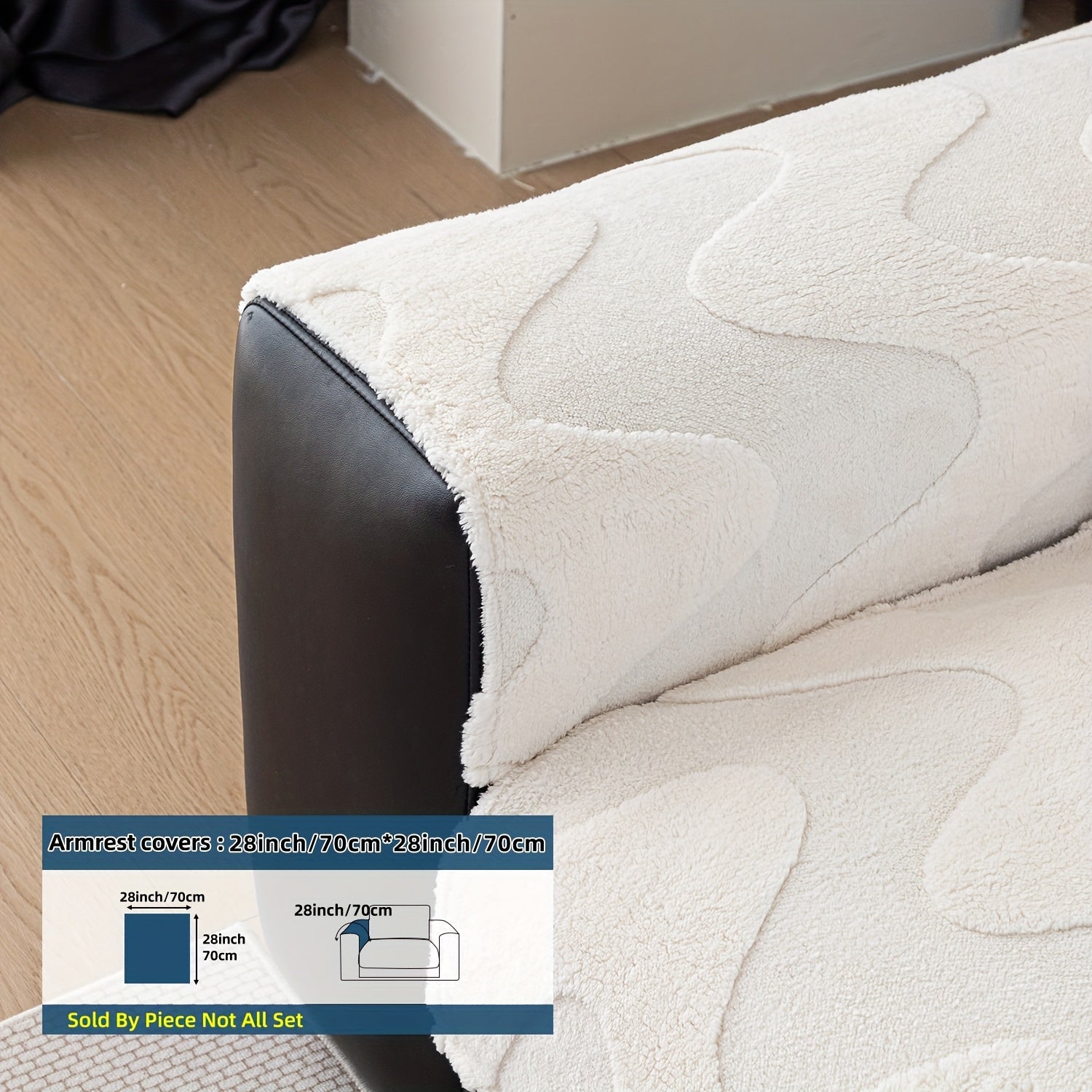 New Autumn And Winter Product: a Thick Cream-Colored Sofa Cushion with a Non-Slip Design, Creating a Luxurious Feel Suitable for Living Room Sofas