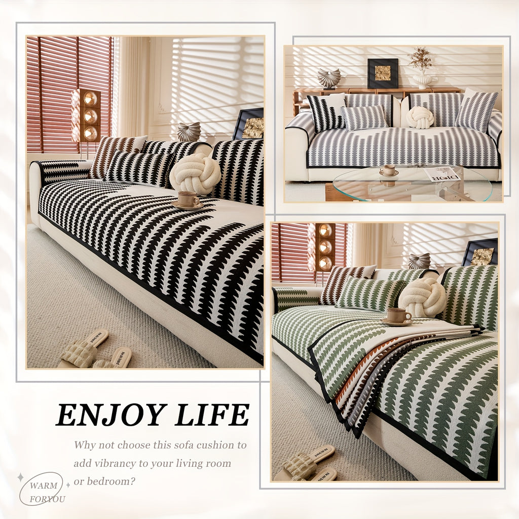 Diechuan 5pcs Bohemian Style Sofa Cushion, 1 Sofa Seat Cushion\u002F2 Backrest Cushions\u002F2 Armrest Cushions, Universal Sofa Cover for All Seasons, Pet Friendly, Furniture Protection, Suitable for All Sofas, Machine Washable, Living Room, Bedroom