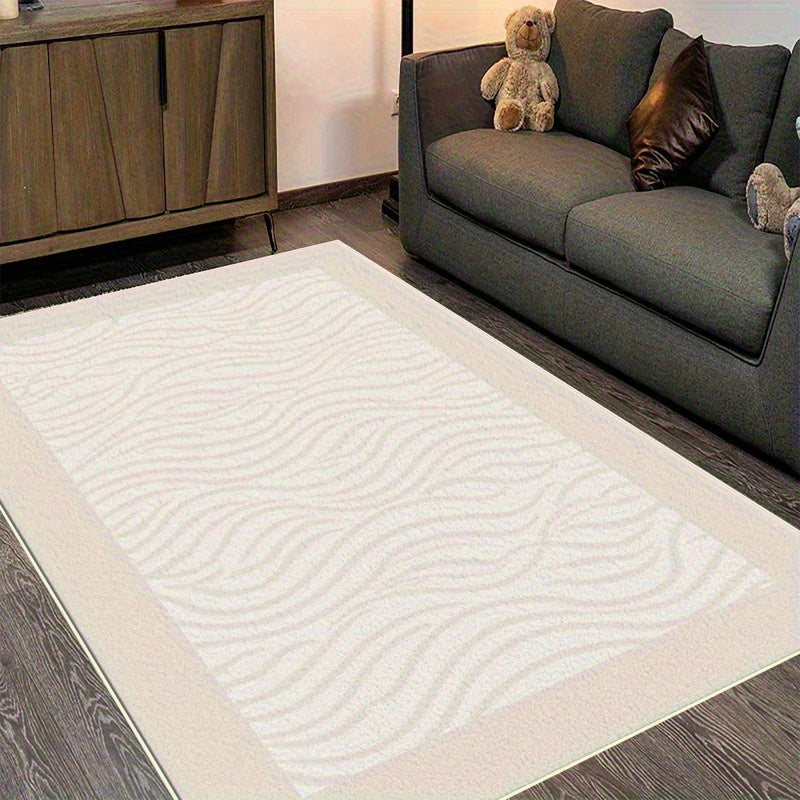 A Wave-Patterned Carpet, Featuring Local Characteristics, Lightweight, Easy to Wash And Clean, Perfect As a Holiday Gift, Suitable for Decorating Living Rooms, Bedrooms, Dining Rooms, Offices, Balconies, And Other Spaces
